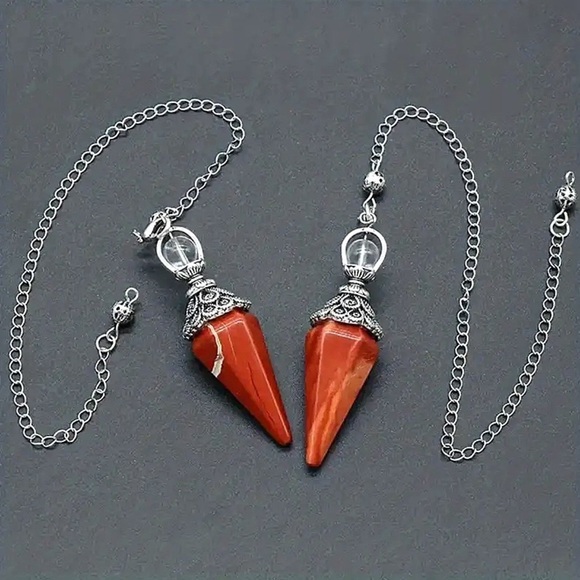 New Carnelian Healing Divination Dowsing Pendulum - Picture 1 of 2